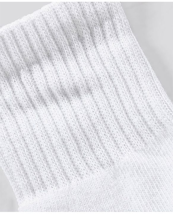 Pine Kids Ankle Length Anti Microbial Washed Terry School Socks Solid Pack of 3- White