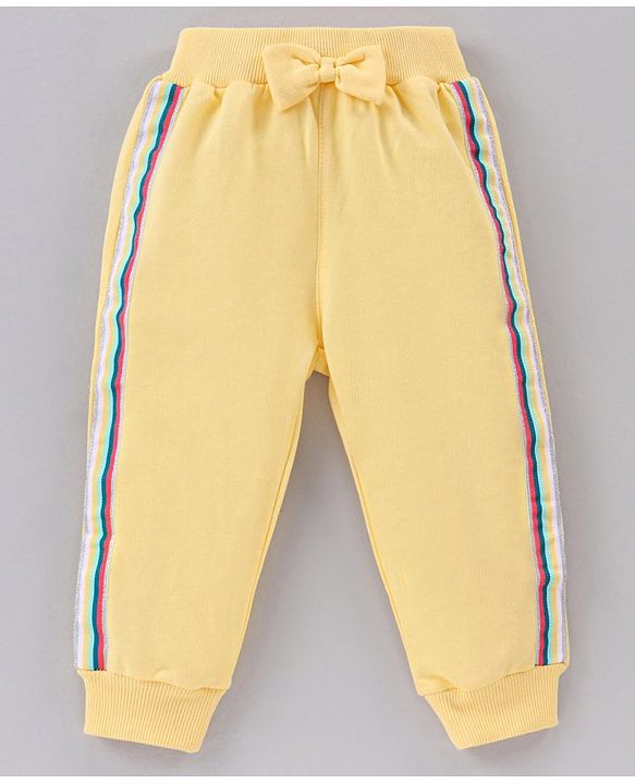 Babyhug Cotton Knit Full Sleeves T-Shirt & Lounge Pant Set All Over Minnie Mouse Print - Blue Yellow