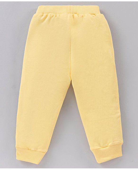 Babyhug Cotton Knit Full Sleeves T-Shirt & Lounge Pant Set All Over Minnie Mouse Print - Blue Yellow
