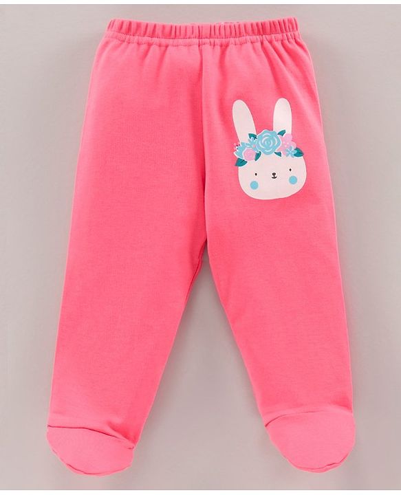 Babyhug Knit Bootie Leggings Multi Print Pack Of 3 - Multicolor