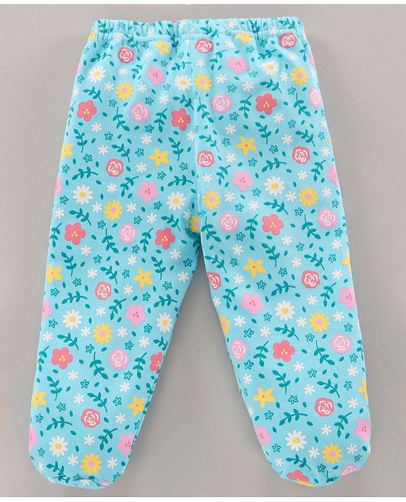 Babyhug Knit Bootie Leggings Multi Print Pack Of 3 - Multicolor