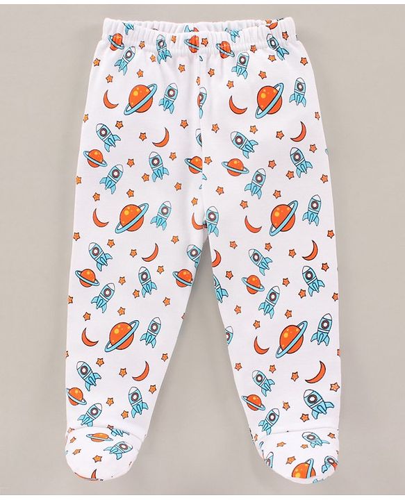 Babyhug Bootie Leggings Multiprint Pack of 3 - Multicolor