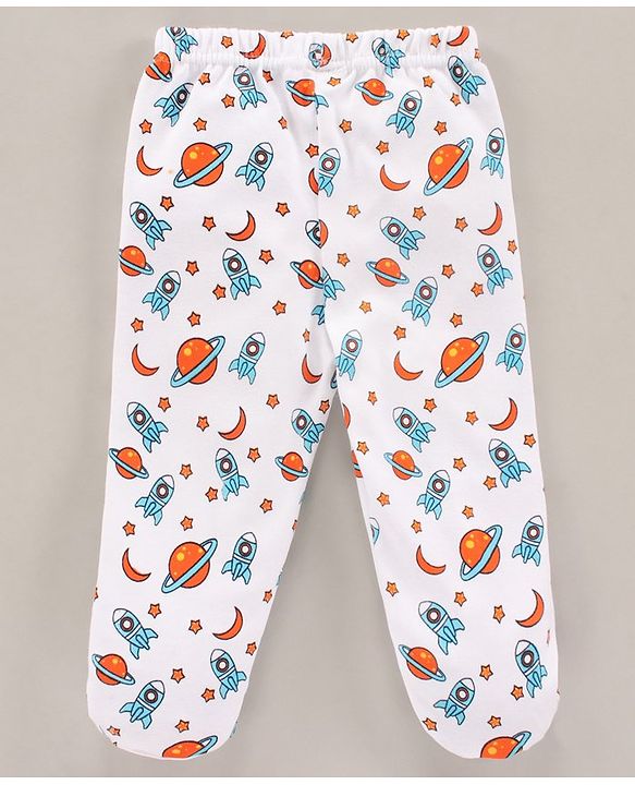 Babyhug Bootie Leggings Multiprint Pack of 3 - Multicolor