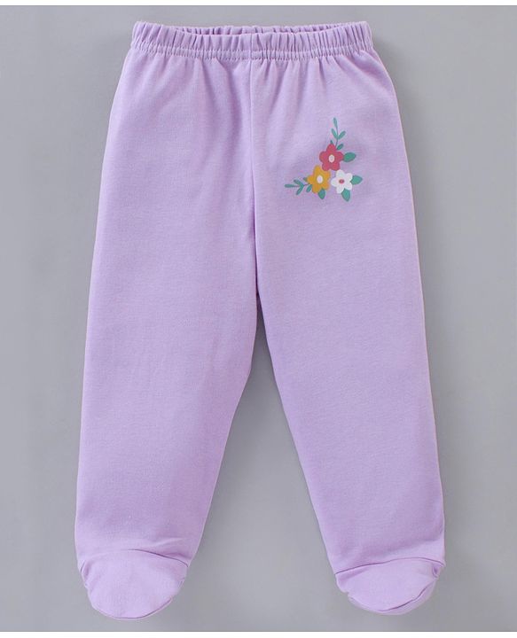 Babyhug Full Length Cotton Bootie Leggings Floral & Dot Print Pack Of 3- Multicolor
