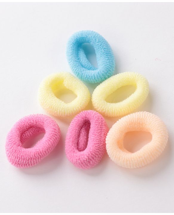 Babyhug Free Size Rubber Bands & Clips Set - Multicolor