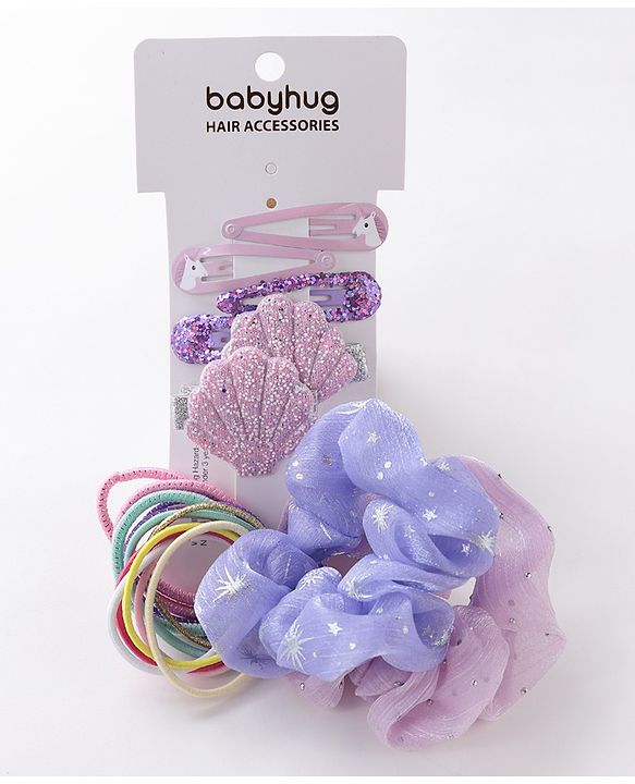 Babyhug Free Size Hair Accessories Combo Set - Multicolor