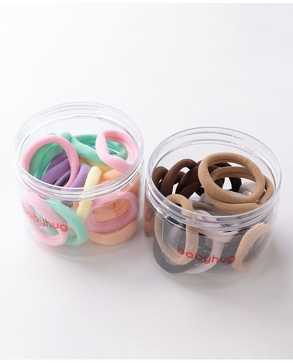Babyhug Free Size Rubber Bands Sets of 2 - Multicolor