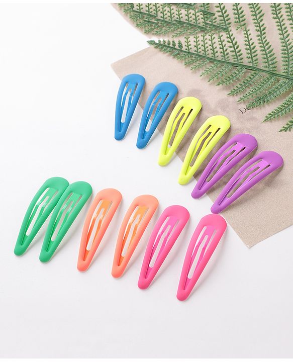 Pine Kids Free Size Snap Clips Pack of 12 - Multicolor