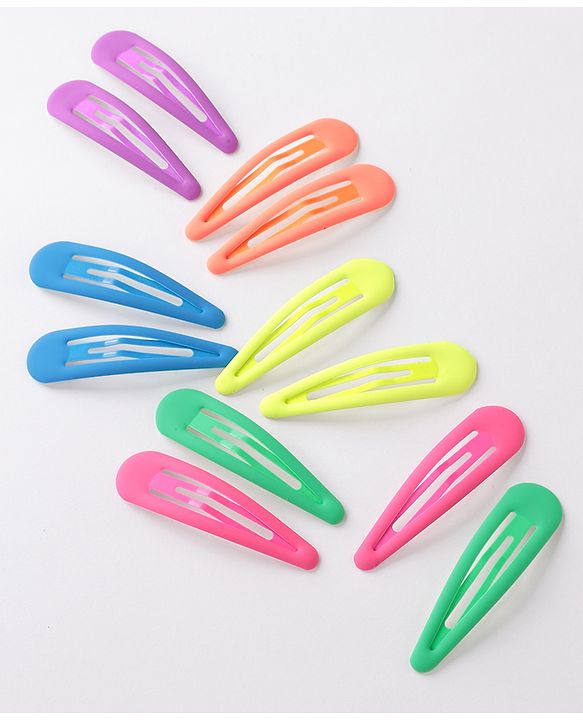 Pine Kids Free Size Snap Clips Pack of 12 - Multicolor