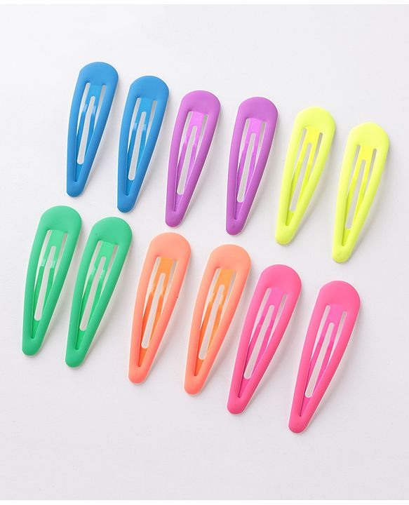 Pine Kids Free Size Snap Clips Pack of 12 - Multicolor
