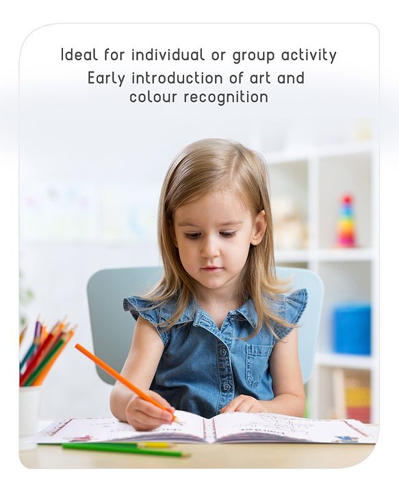 Babyhug My First Copy Colouring Books Pack of 6 - English