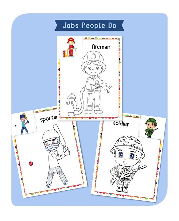 Babyhug My First Copy Colouring Books Pack of 6 - English