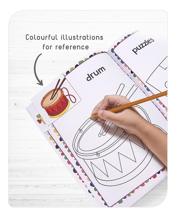 Babyhug My First Copy Colouring Books Pack of 6 - English