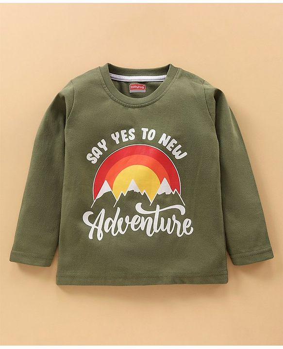 Babyhug Full Sleeves T-Shirt Multi Print Pack of 3 - Multicolor