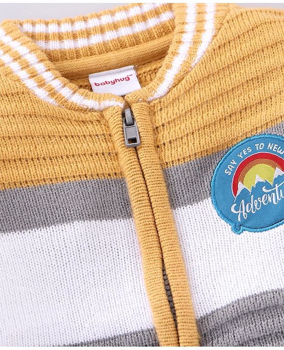 Babyhug Boy Full Sleeves Solid Sweaters
