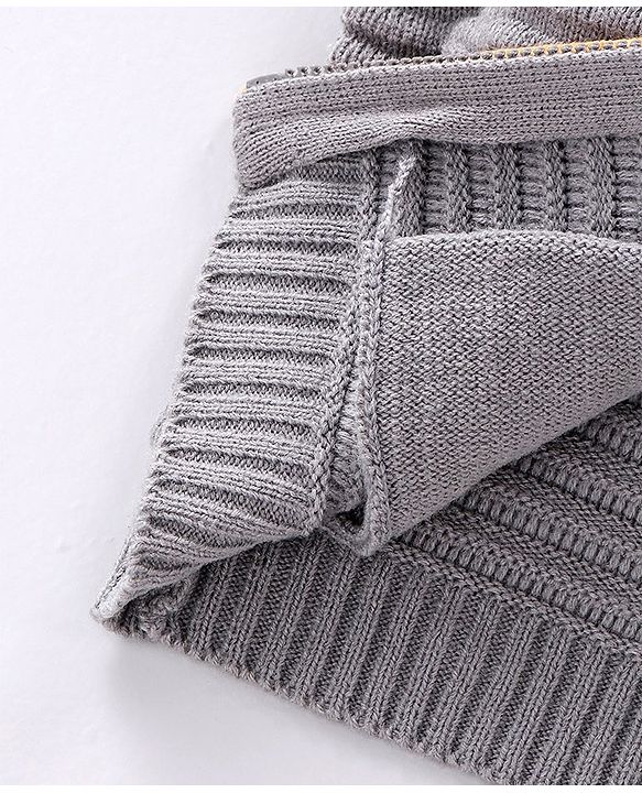 Babyhug Boy Full Sleeves Solid Sweaters