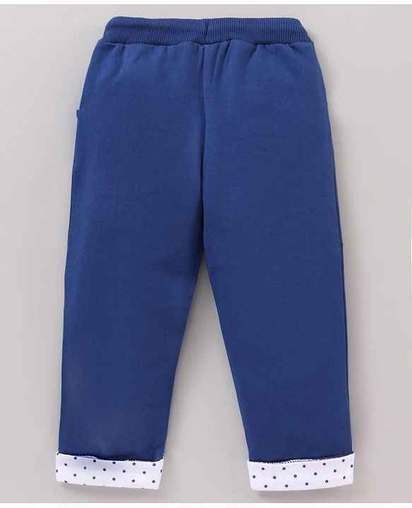 Babyhug Full Sleeves Top & Lounge Pant Miss Perfect Print - Pink Blue
