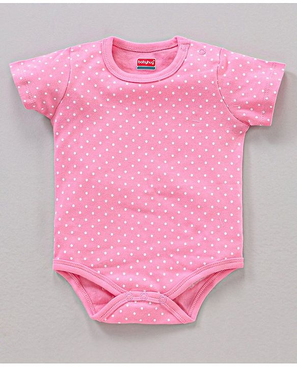 Babyhug 100% Cotton Half Sleeves Onesie Multi Print Pack of 3 - Multicolour
