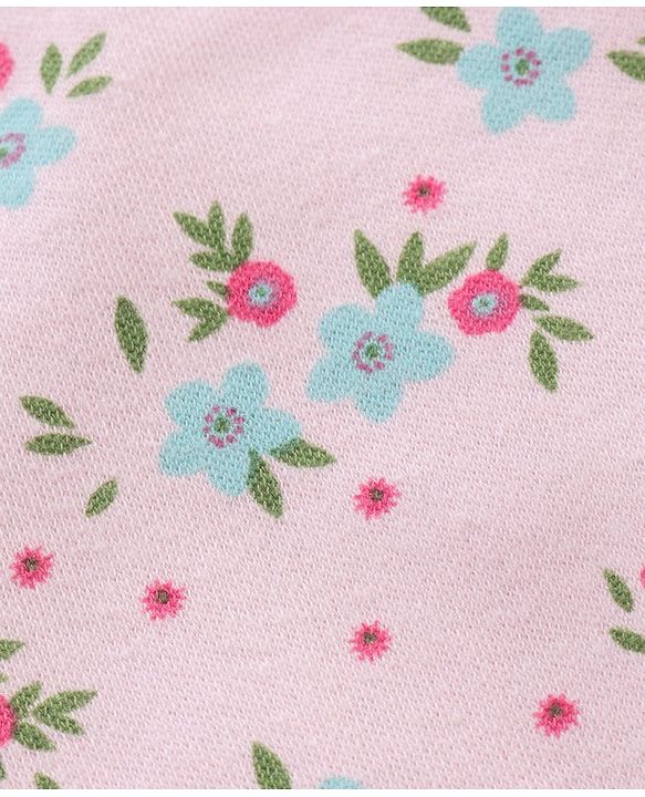 Babyhug 100% Cotton Frill Sleeves Onesie Multi Print Pack of 3 - Multicolour