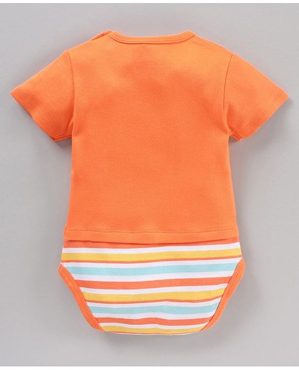 Babyhug 100% Cotton Half Sleeve Onesies Airplane Print Pack of 3 - Multicolor