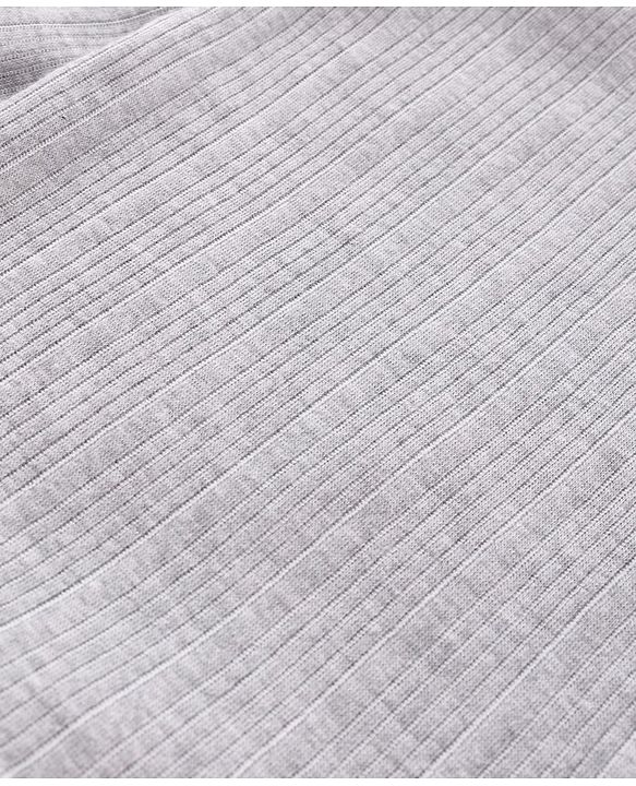 Babyhug Full Sleeves Pullover Vest & Pant Thermal Wear - Light Grey