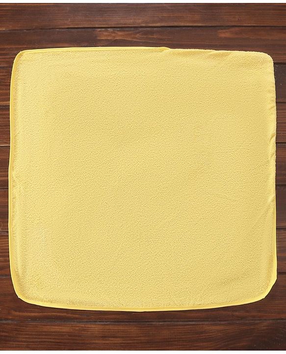 Babyhug Hooded Towel Star Printed - Yellow