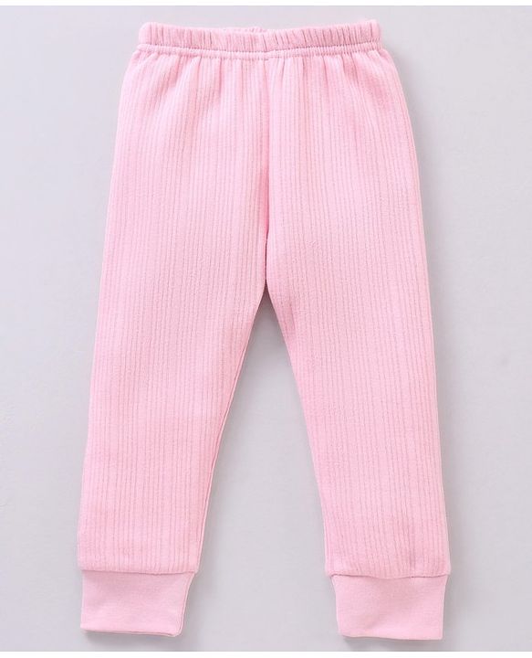 Babyhug Full Sleeves Solid Color Thermal Innerwear Set - Pink
