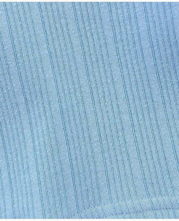 Babyhug Full Sleeves Solid Color Thermal Vest - Blue