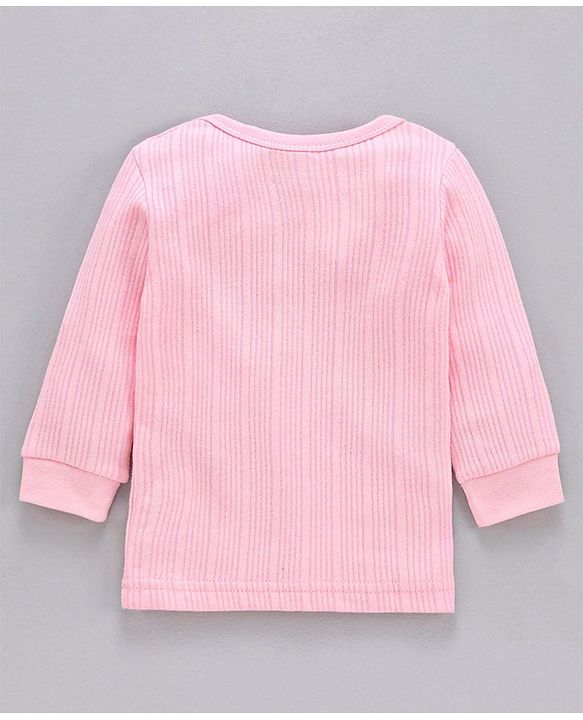 Babyhug Full Sleeves Thermal Vest - Pink