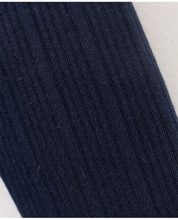 Babyhug Full Length Solid Thermal Pant - Dark Navy Blue
