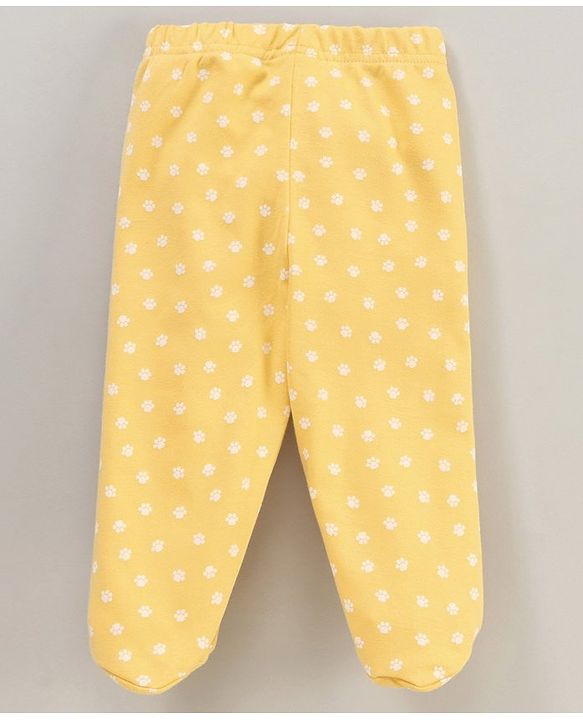 Babyhug Cotton Striped Bootie Leggings Lion Face Print Pack Of 3 - Multicolor