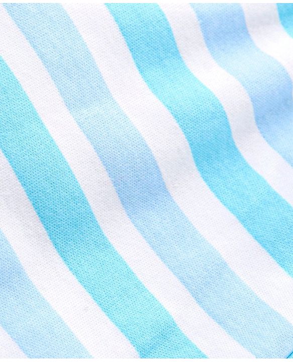 Babyhug 100% Cotton Bootie Leggings Striped Pack of 3 - Blue