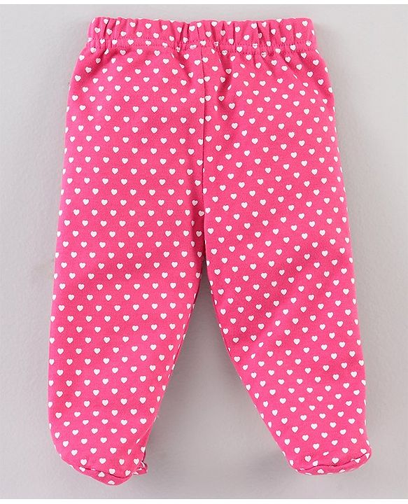 Babyhug Footed Stripes & Printed Bootie Leggings Pack of 3 - Multicolor
