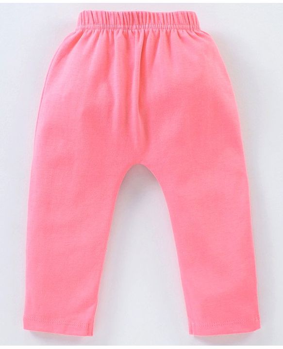 Babyhug Full Length Diaper Leggings Star & Kitty Print Pack of 3  - Yellow Light & Dark Pink
