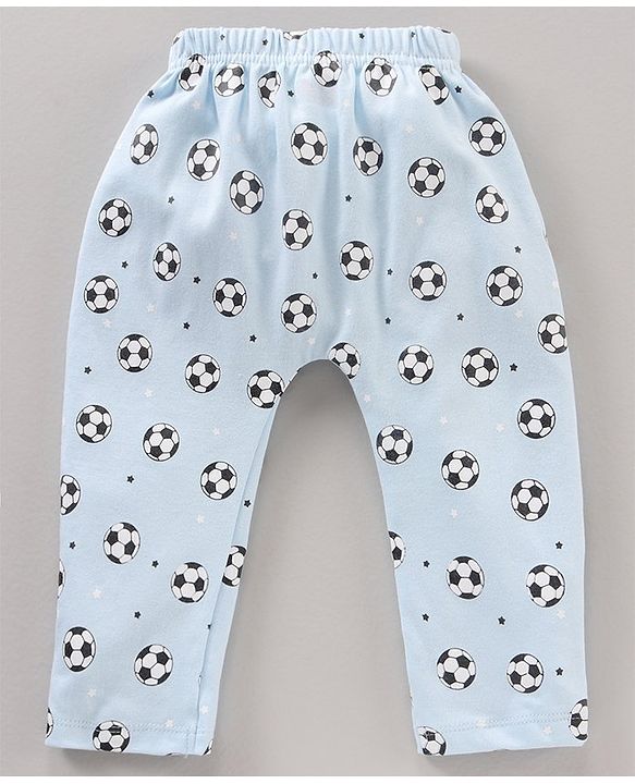 Babyhug Diaper Leggings Striped & Soccer Ball Print Pack Of 3 - Multicolor