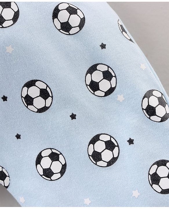 Babyhug Diaper Leggings Striped & Soccer Ball Print Pack Of 3 - Multicolor