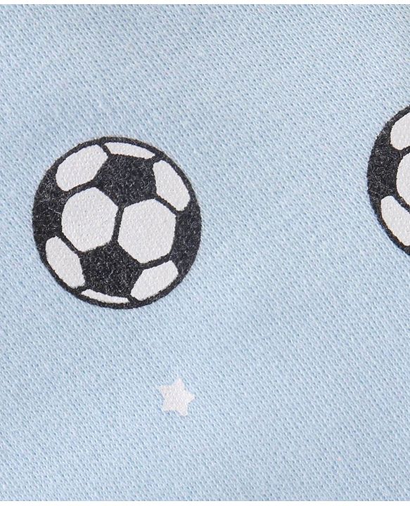 Babyhug Diaper Leggings Striped & Soccer Ball Print Pack Of 3 - Multicolor
