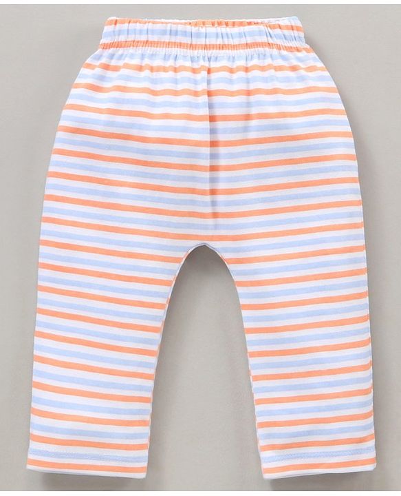 Babyhug Cotton Full Length Diaper Pants Pack of 3 - Multicolour