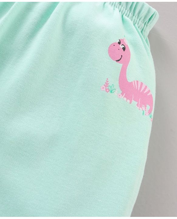 Babyhug Full Length Diaper Leggings Dino & Floral Print Pack of 3 - Multicolor