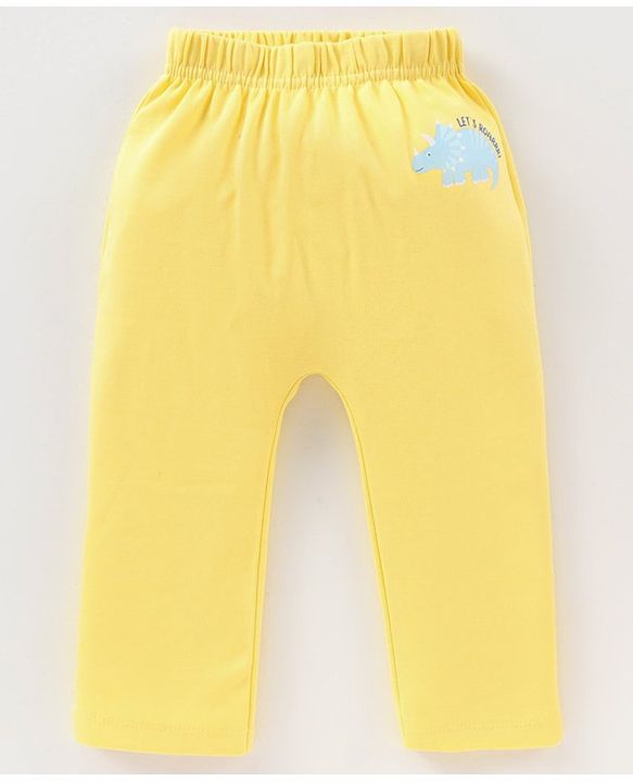 Babyhug Full Length Diaper Leggings Stripes & Dino Print Pack Of 3 - Multicolor