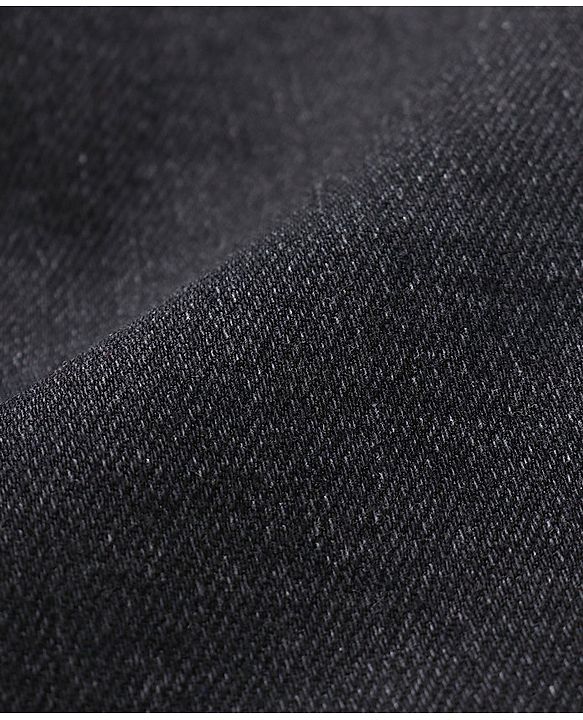 Babyhug Cotton Stretch Length Washed Denim Jeans - Black