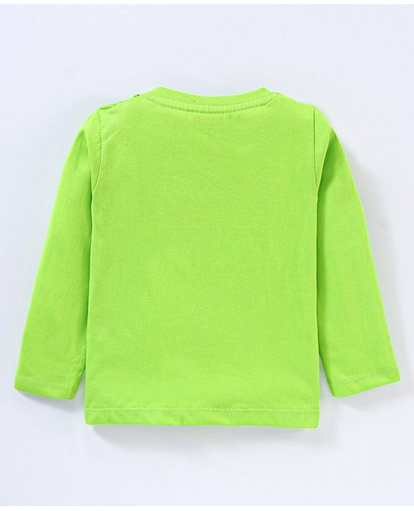 Babyhug Cotton Jersey Knit Full Sleeves T-Shirt Panda Printed Pack of 3 - Blue Green Yellow