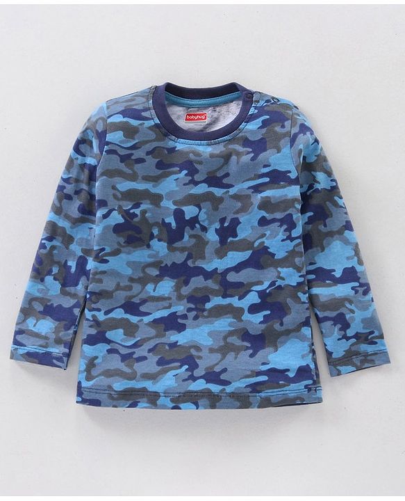 Babyhug Full Sleeves T-Shirts Multiprint Pack of 3 - Multicolor
