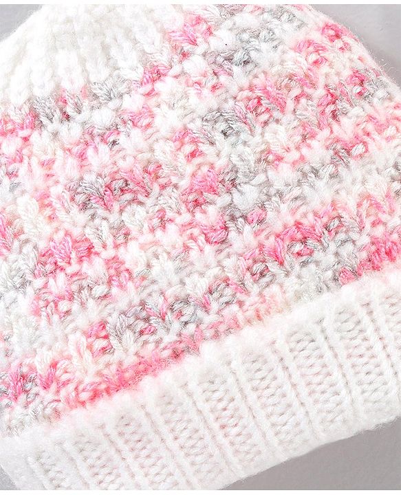 Babyhug Woollen Cap Multicolour - Diameter 10.5 cm