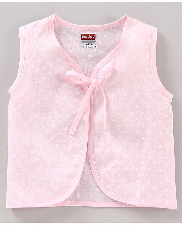Babyhug 100% Cotton Jhabla Mutiprint Pack of 5 Polka Dots Print - Multicolour