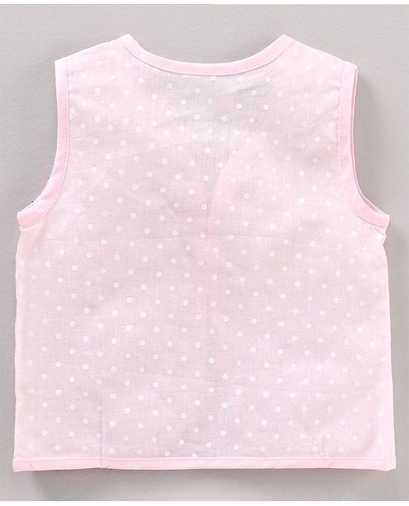 Babyhug 100% Cotton Jhabla Mutiprint Pack of 5 Polka Dots Print - Multicolour