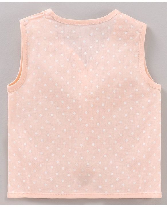 Babyhug 100% Cotton Jhabla Mutiprint Pack of 5 Polka Dots Print - Multicolour