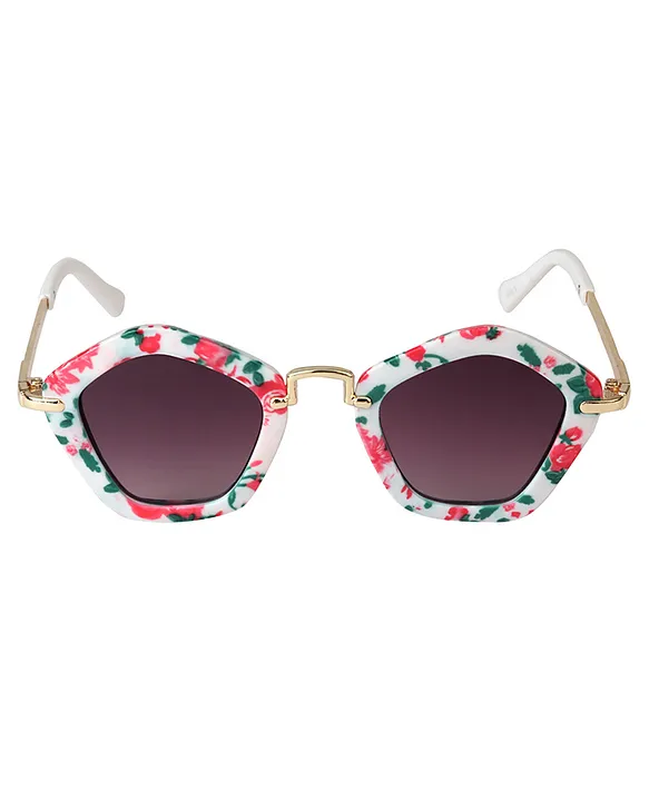 Louis Vuitton Desmayo Gold Frame And Floral Cutout cat Eye Sunglasses