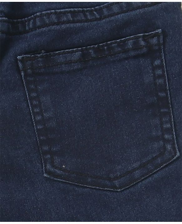 Babyhug Full Length Washed Denim Jeans - Blue