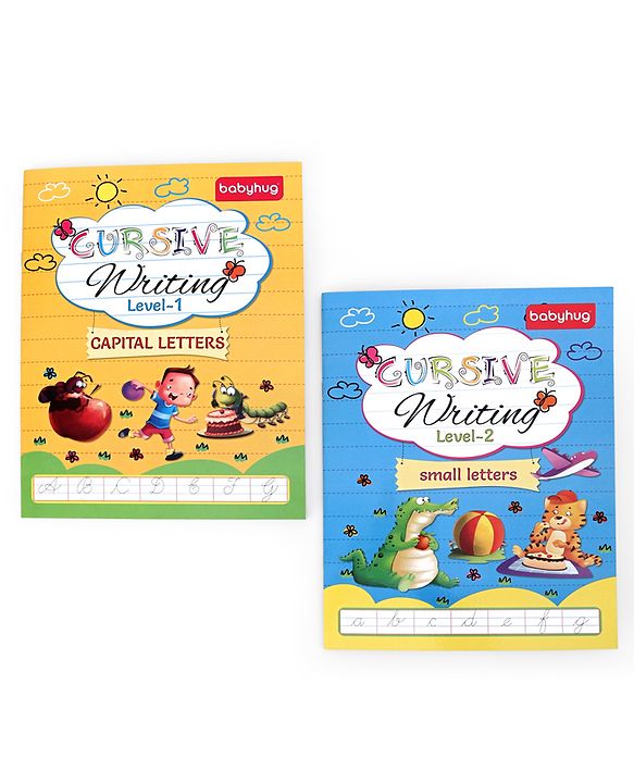 Babyhug Cursive Writing Activity Books (Capital & Small Letters) - Pack of 2